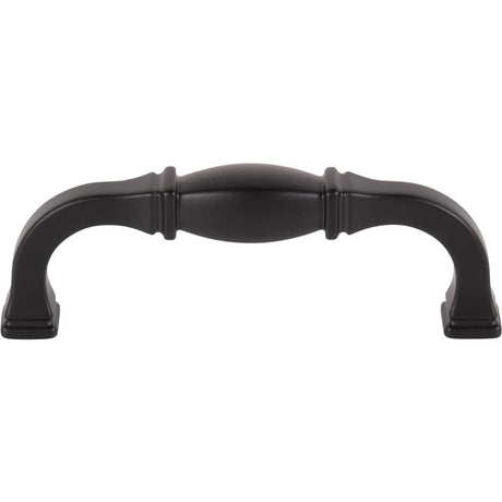 Jeffrey Alexander 278-96MB 96 mm Center-to-Center Matte Black Audrey Cabinet Pull