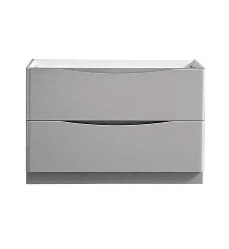Fresca FCB9148GRG-D Fresca Tuscany 48" Glossy Gray Free Standing Double Sink Modern Bathroom Cabinet
