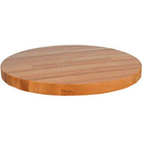 John Boos RTO-48 Oak Edge Grain Table Top, Round, 1/4" Radius Edge, 48" dia x 1-3/4"H, Varnique Finish