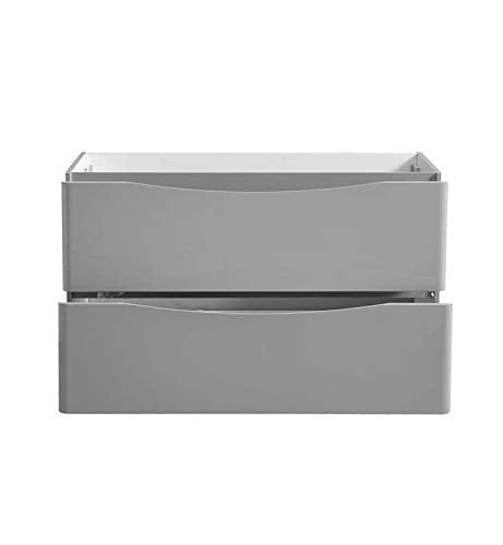 Fresca FCB9148GRG-D Fresca Tuscany 48" Glossy Gray Free Standing Double Sink Modern Bathroom Cabinet