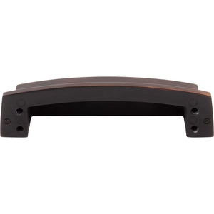 Jeffrey Alexander 141-96DBAC 96 mm Center Brushed Oil Rubbed Bronze Square-to-Center Square Renzo Cabinet Cup Pull