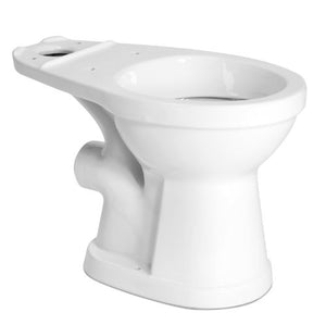 Saniflo 003 Round Toilet Bowl, Rear Spigot Bowl, Round Front, White