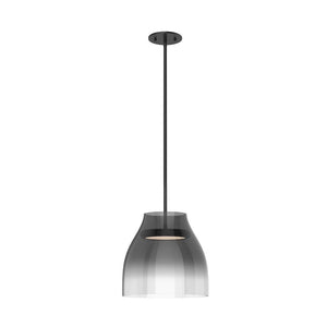 Kuzco PD62012-BK/SM TRINITY 12" PENDANT BLACK WITH SMOKED TRANSITION GLASS SHADE 20W 120VAC LED 3000K 90CRI