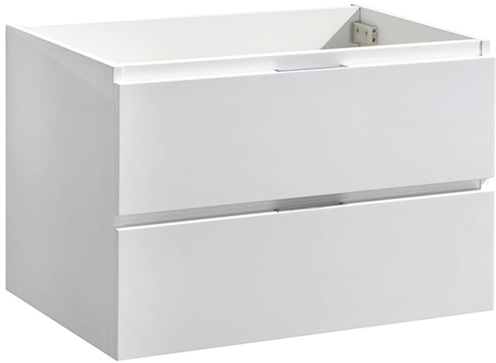 Fresca FCB8330WH Fresca Valencia 30" Glossy White Wall Hung Modern Bathroom Cabinet