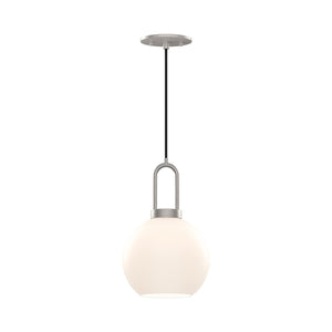 Alora PD601608BNOP SOJI 8" PD BRUSHED NICKEL OPAL GLASS CORD 72 1X60W E26