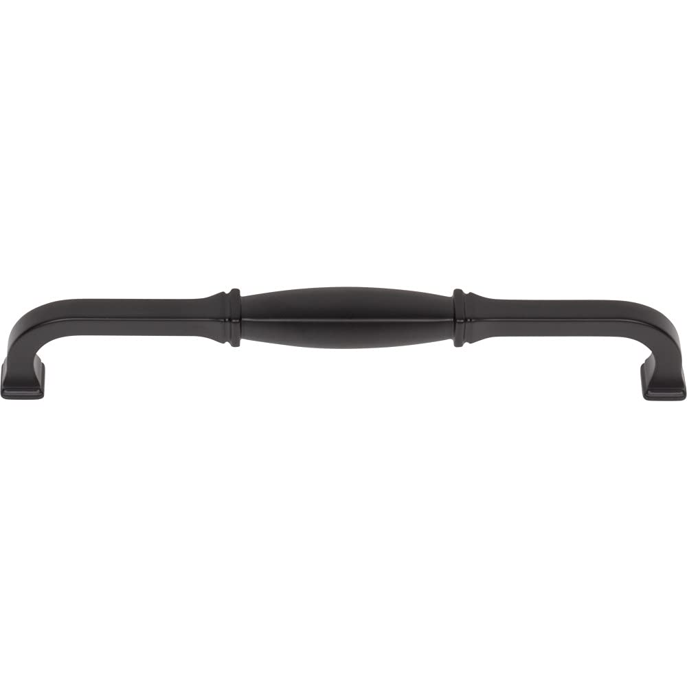 Jeffrey Alexander 278-192MB 192 mm Center-to-Center Matte Black Audrey Cabinet Pull