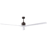 Matthews Fan NKXL-TB-MWH-90 Nan XL 6-speed ceiling fan in Matte White finish with 90” solid matte white wood blades