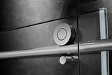 Elegant 60'' * 70'' Frameless Shower Door Hardware Finish in Brushed Nickel
