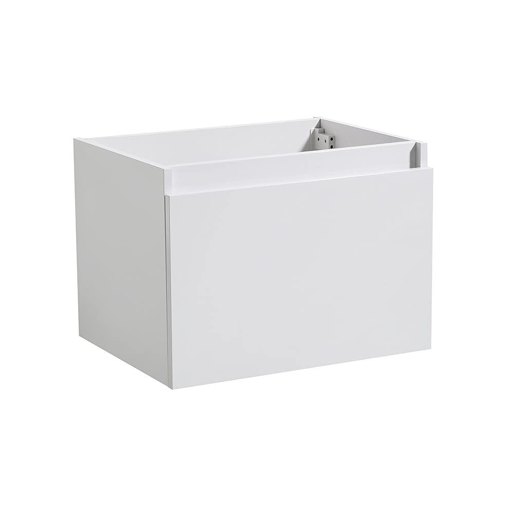 Fresca FCB8007WH Fresca Mezzo 30" White Wall Hung Modern Bathroom Cabinet