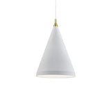 Kuzco 492722-WH/GD DOROTHY 22" PD White with Gold Detail 1 x 60W E26