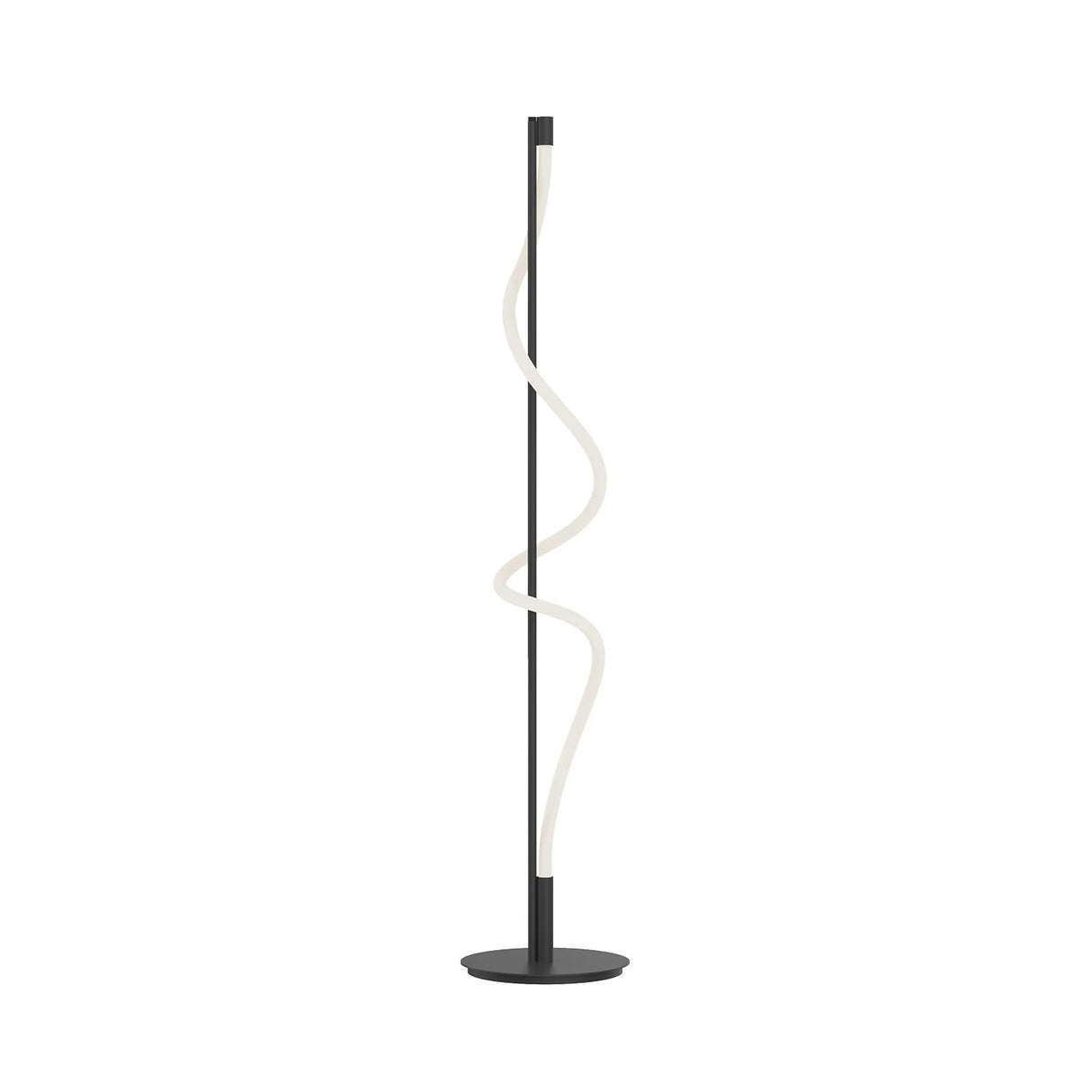 Kuzco FL95360-BK CURSIVE 12" FL Black 120V Touch dimmer LED 3000K 90CRI 20W