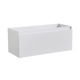 Fresca FCB8011WH Fresca Mezzo 48" White Wall Hung Modern Bathroom Cabinet