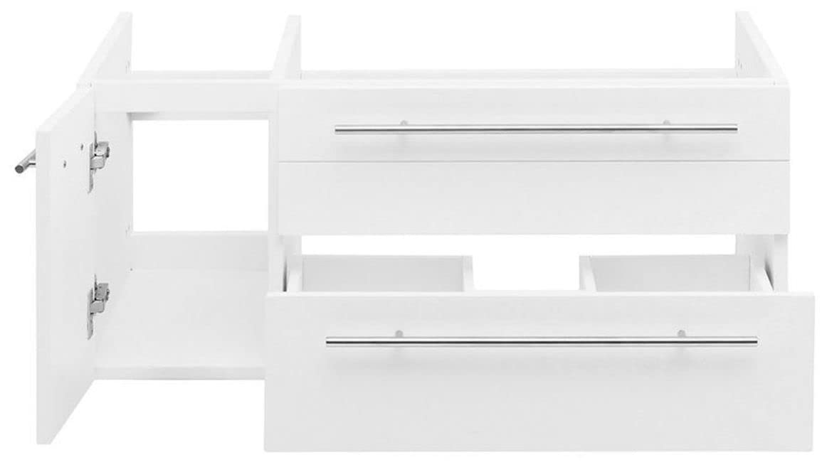 Fresca FCB6136GR-UNS-R Fresca Lucera 36" Gray Wall Hung Undermount Sink Modern Bathroom Cabinet - Right Version