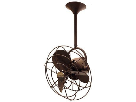 Matthews Fan BD-WH-MTL Bianca Direcional ceiling fan in Gloss White finish with metal blades.