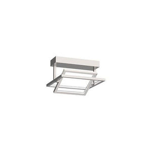 Kuzco SF16312-BN MONDRIAN 12" SEMI FLUSH BRUSHED NICKEL 33W 120VAC WITH LED DRIVER 3000K 90CRI