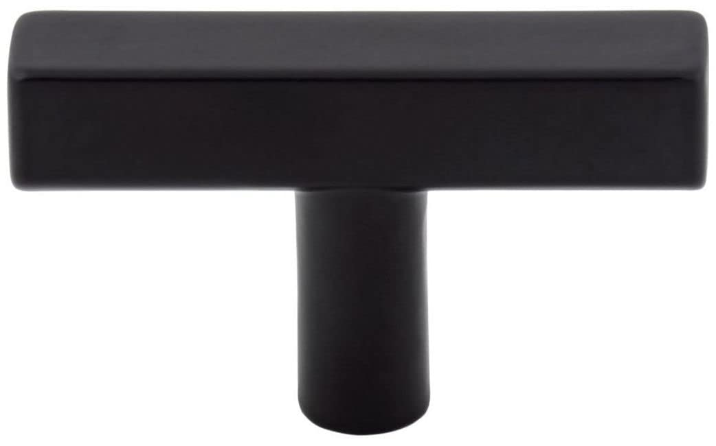Jeffrey Alexander 845T-MB 2" Matte Black Dominique Cabinet "T" Knob