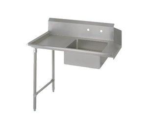 John Boos EDTS8-S30-L36 E-Series Stainless Steel Straight Soiled Dishtable, 8" Deep Sink Bowl, 36" Length x 30" Width, Left Hand Side