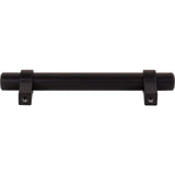 Jeffrey Alexander 596MB 96 mm Center-to-Center Matte Black Key Grande Cabinet Bar Pull