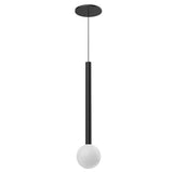 Kuzco PD15518-BK ELIXIR GLASS SPHERE PENDANT BLACK 7W 120VAC WITH LED DRIVER 3000K 90CRI