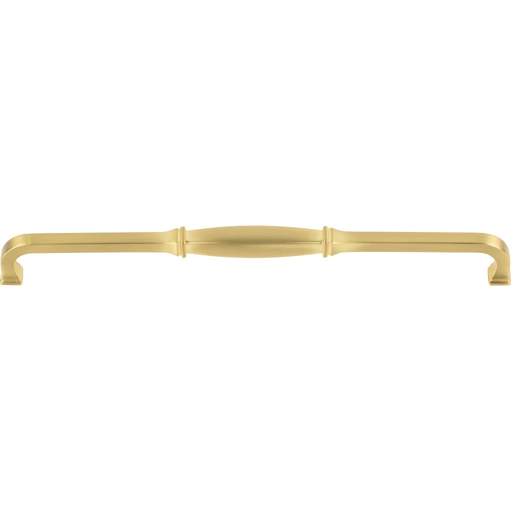 Jeffrey Alexander 278-305BG 305 mm Center-to-Center Brushed Gold Audrey Cabinet Pull