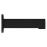 Squared Non-Diverting Tub Spout in Matte Black