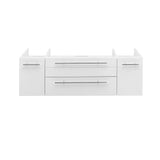 Fresca FCB6148WH-VSL Fresca Lucera 48" White Wall Hung Vessel Sink Modern Bathroom Cabinet