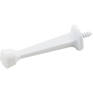 Hardware Resources DS03-WH-R Solid Door Stop with Fixed Screw Attachment -  White