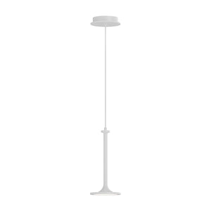 Alora PD418006WH ISSA 6" PENDANT MATTE WHITE 72" WIRE 120V TRIAC/ELV LED 3000K 90CRI 11W