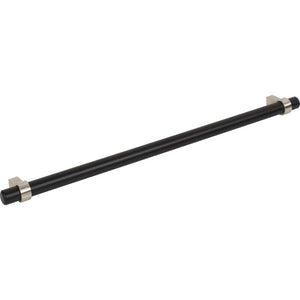 Jeffrey Alexander 5319MBSN 319 mm Center-to-Center Matte Black with Satin Nickel Key Grande Cabinet Bar Pull