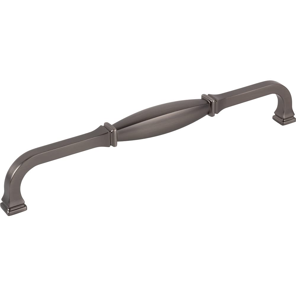 Jeffrey Alexander 278-18BNBDL 18" Center-to-Center Brushed Pewter Audrey Appliance Handle