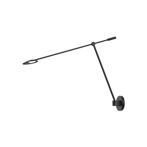 Kuzco WS90101-BK ROTAIRE SINGLE WALL SCONCE BLACK 8W 120VAC WITH LED DRIVER 3000K 90CRI