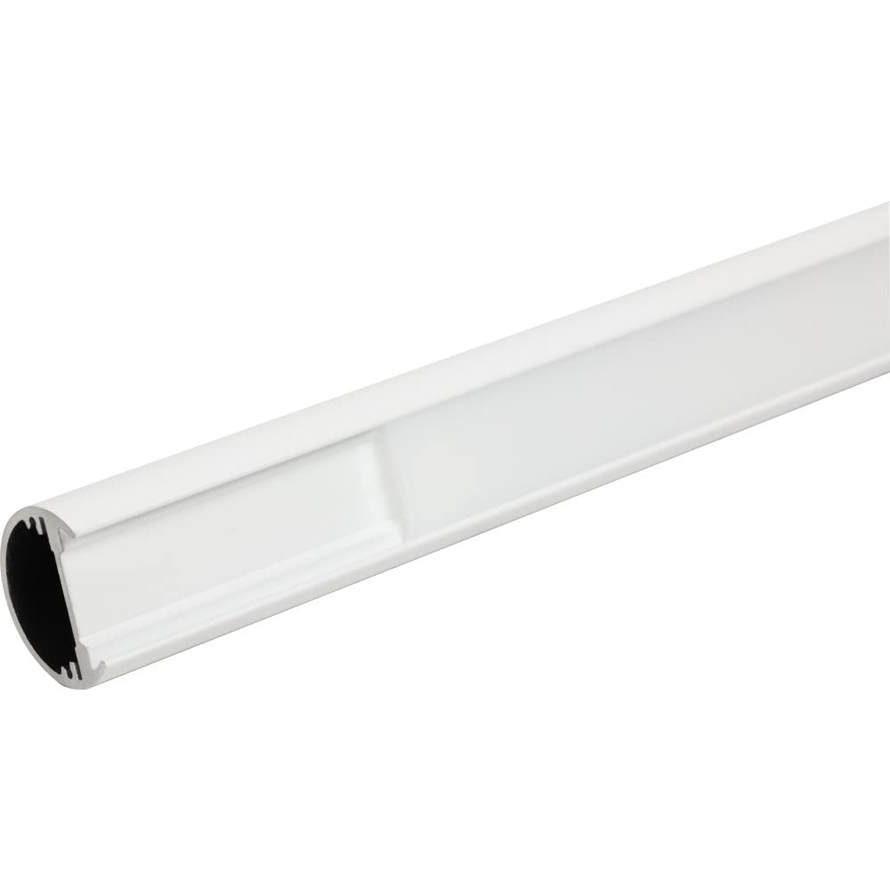 Task Lighting L-0LC-FR-90-WT 90" Lighted Closet Rod Aluminum Profile, Frosted Lens, White