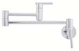 Gerber D205058 Chrome Parma Wall Mount Kitchen Pot Filler