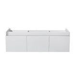Fresca FCB8041GO Fresca Mezzo 60" Gray Oak Wall Hung Single Sink Modern Bathroom Cabinet
