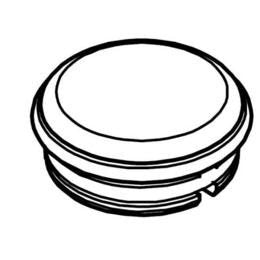 Marielle Handle Cap Porc Ma Cr N.8gpm Pvd Bn - Polished Chrome
