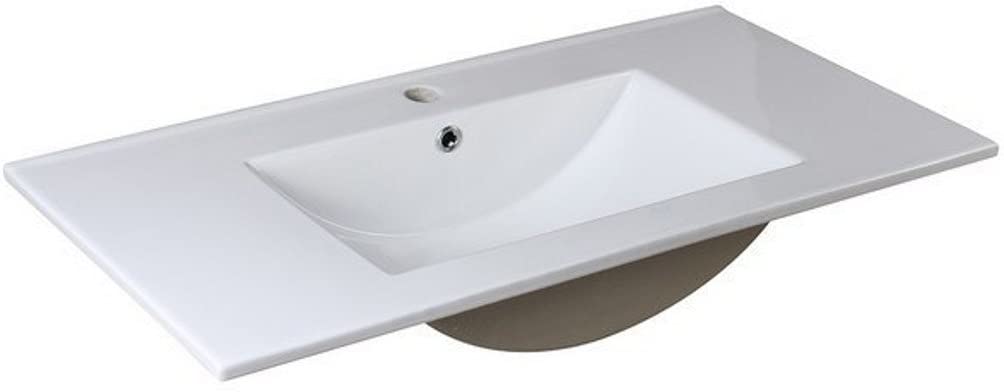 Fresca FVS8136WH Fresca Allier 36" White Integrated Sink / Countertop