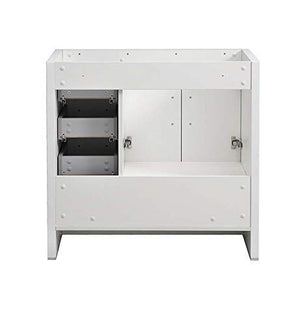 Fresca FCB9436WH-R Fresca Imperia 36" Glossy White Free Standing Modern Bathroom Cabinet - Right Version