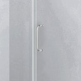 Genius Plus Frameless Shower Door Size fits for Width of 57' - 61'' * H76'' with a Side Panel in Matte Black Premium Hardware Finish, Low Iron Tempered Glass Included(59'') …