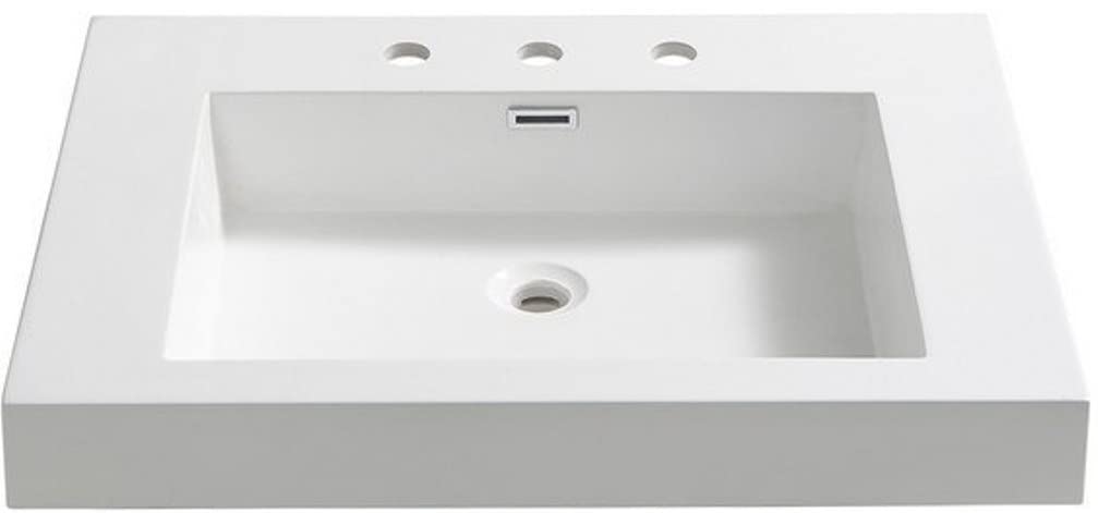 Fresca FVS8070WH Fresca Potenza 28" White Integrated Sink / Countertop