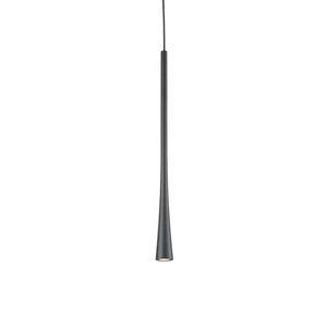 Kuzco PD15816-BK TAPER 16" PD Black 120V TRIAC/ELV LED 3000K 90CRI 7W