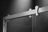 Essence 68''-72''W * 76''H Framed Shower Door in Brushed Nickel