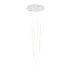 Kuzco MP14924-WH CHUTE 12 Head MP White 120V TRIAC/ELV LED 3000K 90CRI 135W