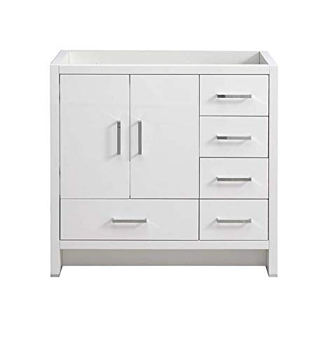 Fresca FCB9436WH-R Fresca Imperia 36" Glossy White Free Standing Modern Bathroom Cabinet - Right Version