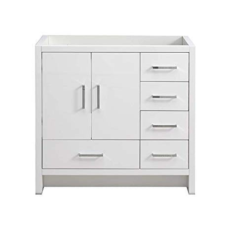 Fresca FCB9436WH-R Fresca Imperia 36" Glossy White Free Standing Modern Bathroom Cabinet - Right Version