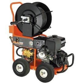 General Wire JM-3000-A Basic Unit + 200JH2 (200' x 3/8") Hose, CM-300 Cart Reel with 150JH1 (150' x 1/4") & 75JH00 (75' x 1/8") Hoses, JN-50, JN-40 & JN-30 Nozzle Sets, NCT Nozzle Cleaning Tool