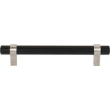 Jeffrey Alexander 5192MBSN 192 mm Center-to-Center Matte Black with Satin Nickel Key Grande Cabinet Bar Pull