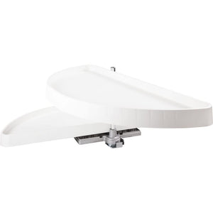 Hardware Resources HMLS-P-3818 38" Plastic Half-Moon Lazy Susan