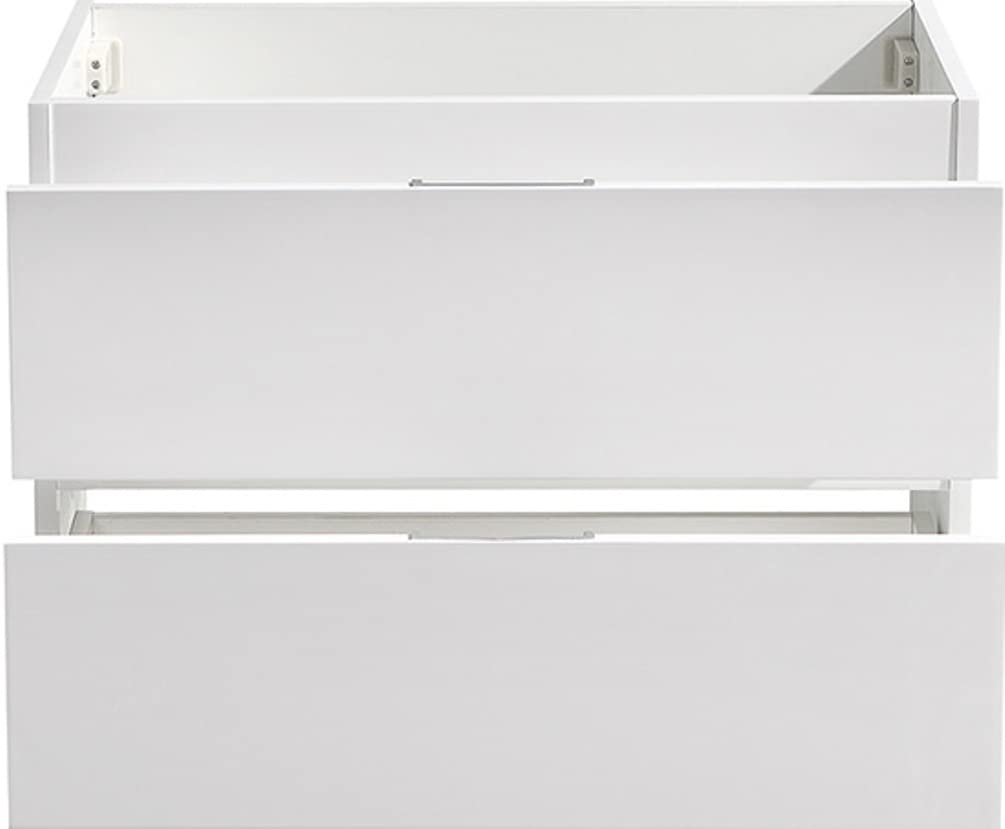 Fresca FCB8330WH Fresca Valencia 30" Glossy White Wall Hung Modern Bathroom Cabinet