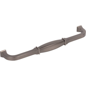 Jeffrey Alexander 278-192BNBDL 192 mm Center-to-Center Brushed Pewter Audrey Cabinet Pull