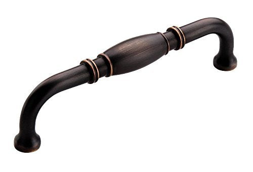 Amerock Cabinet Pull Oil Rubbed Bronze 5-1/16 inch (128 mm) Center to Center Granby 1 Pack Drawer Pull Drawer Handle Cabinet Hardware